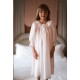 Nightingale Girl's Dress Powder Puff Plumetti with Marshmallow Hand Smocking