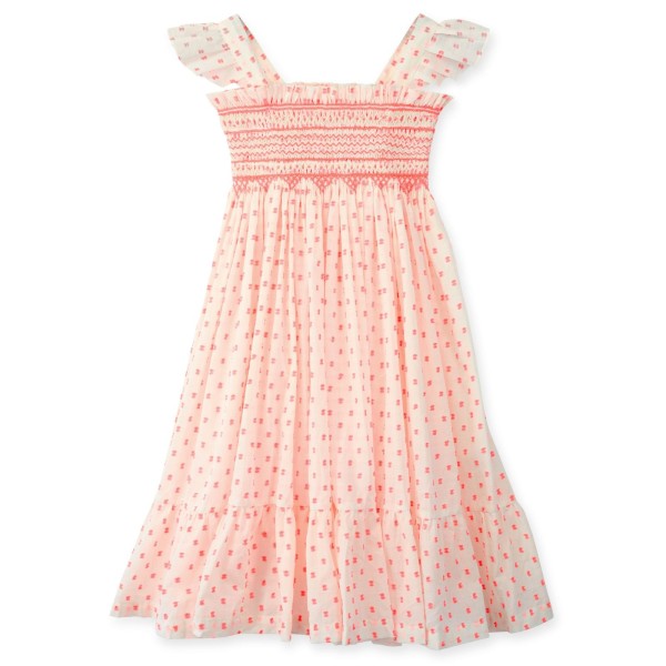 Rachel Carson Girls Dress Pack a Punch Plumetti with Big Top Hand Smocking