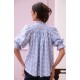 Scholl Blouse Bubble Weave Cotton with Double Cream Hand Smocking Edition 60 Scholl Blouse Bubble Weave Cotton with Double Cream Hand Smocking Edition 60