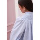 Scholl Blouse Periwinkle Ditsy with Blue Mist Hand Smocking Edition 63
